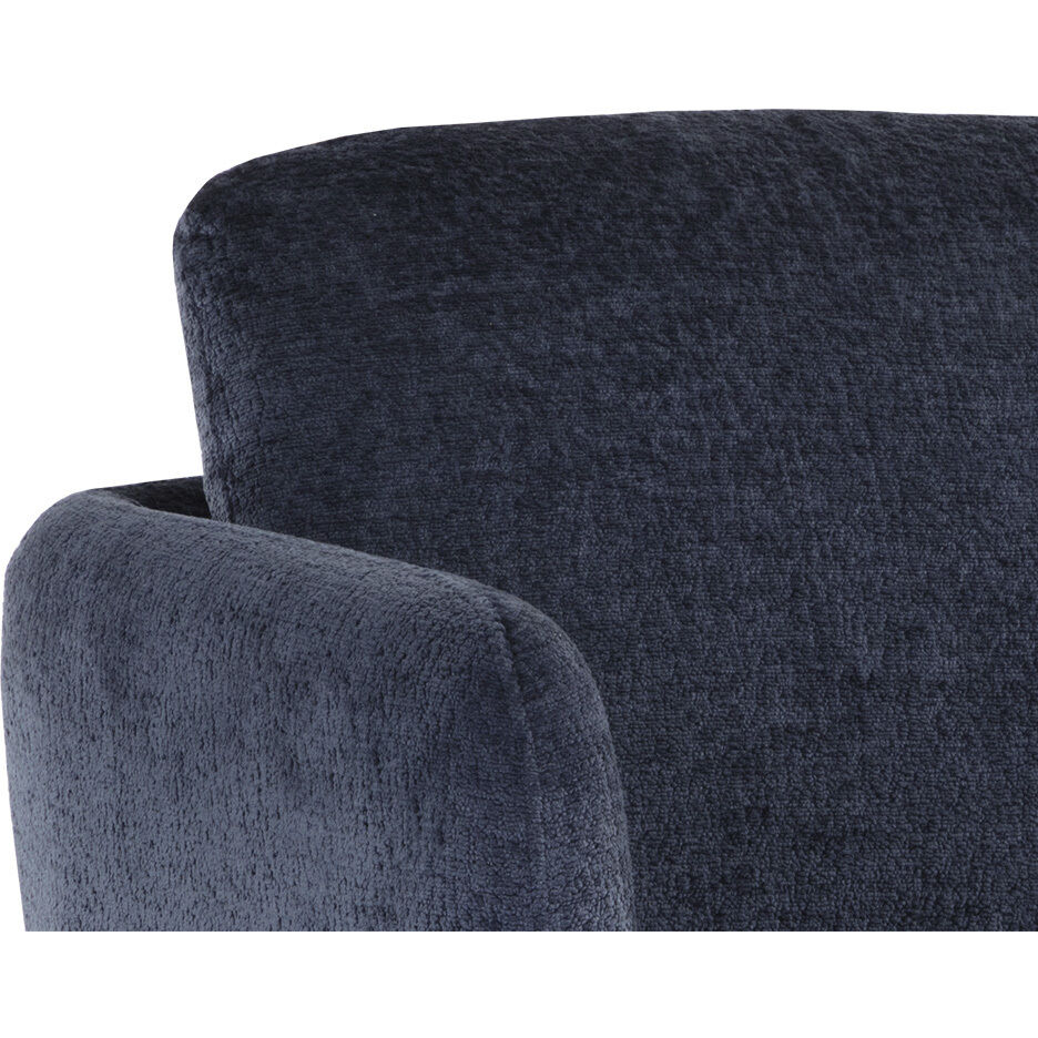 Gilley Bergen Navy Swivel Lounge Chair, Swivel